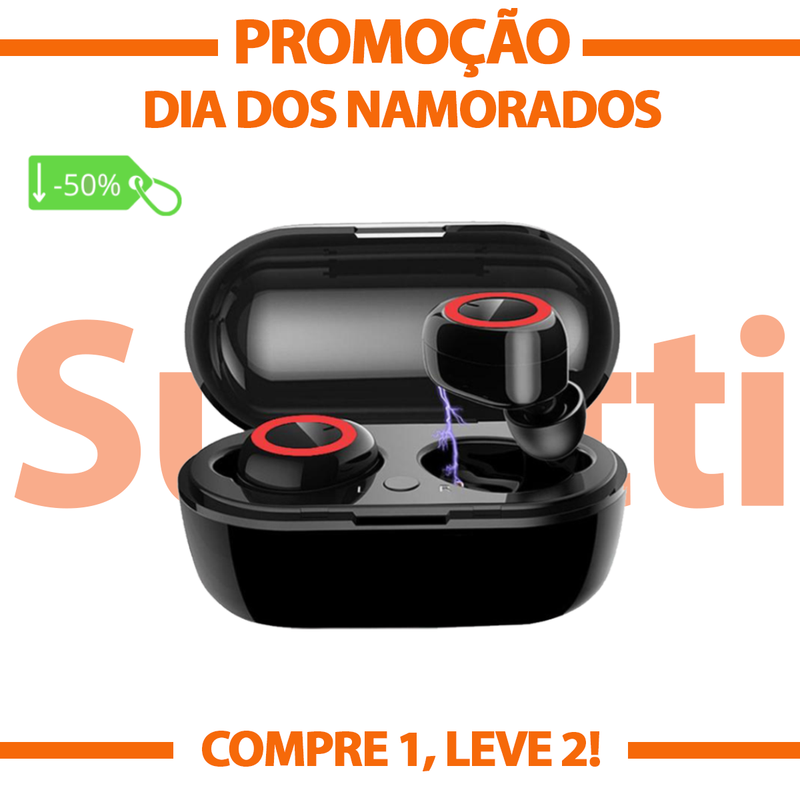 Fone Bluetooth - Sutti MiniBuds® - Pro [COMPRE 1, LEVE 2]